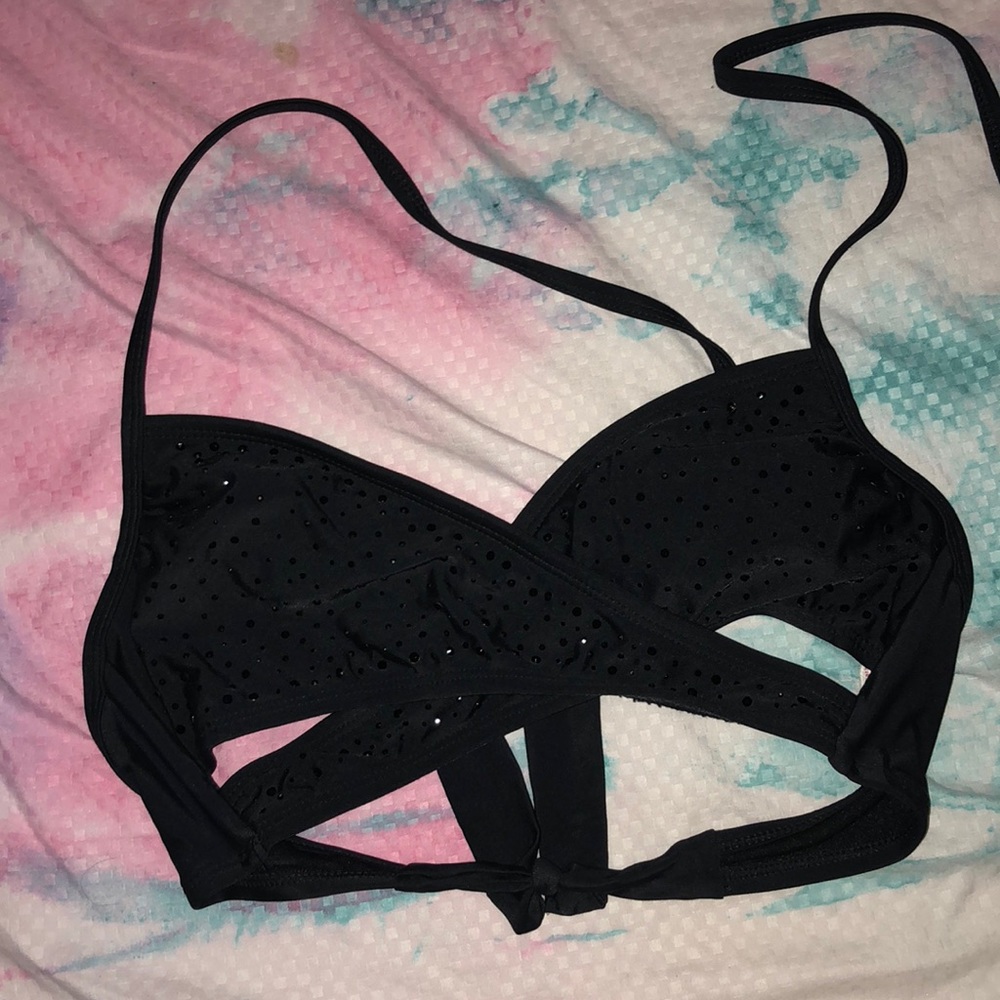 Black swim top